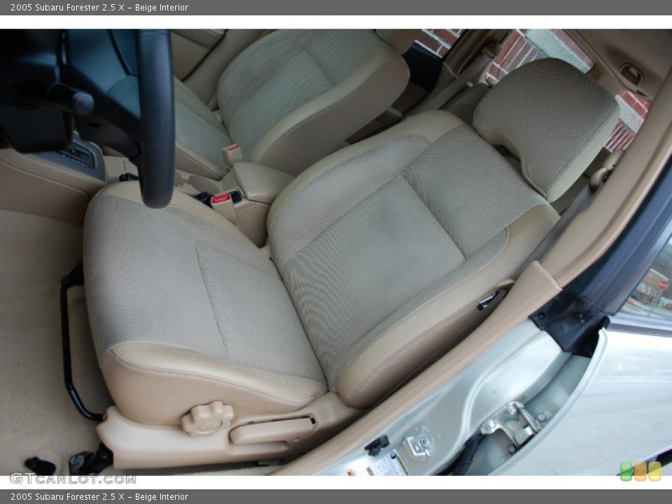 Beige Interior Front Seat for the 2005 Subaru Forester 2.5 X #89649797