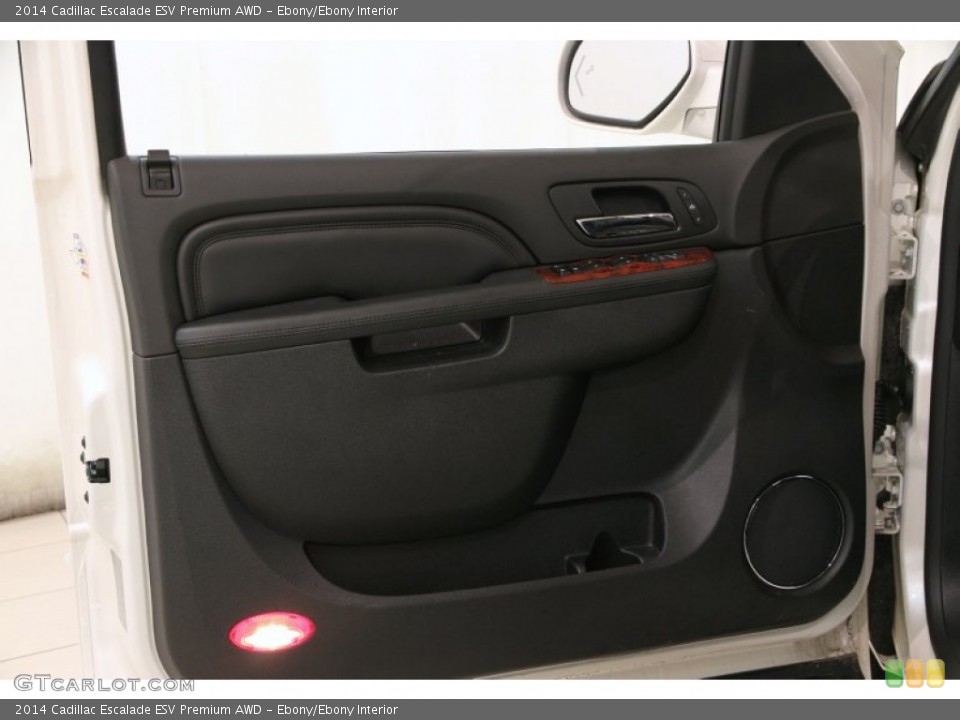 Ebony/Ebony Interior Door Panel for the 2014 Cadillac Escalade ESV Premium AWD #89649846