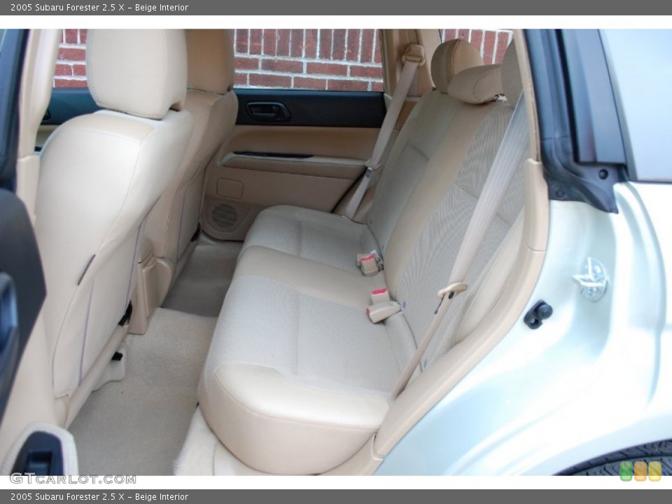 Beige Interior Rear Seat for the 2005 Subaru Forester 2.5 X #89649903