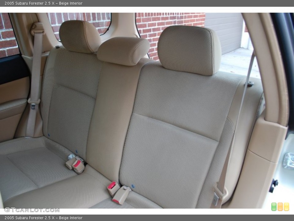 Beige Interior Rear Seat for the 2005 Subaru Forester 2.5 X #89649930