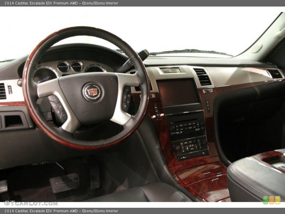 Ebony/Ebony Interior Dashboard for the 2014 Cadillac Escalade ESV Premium AWD #89649957