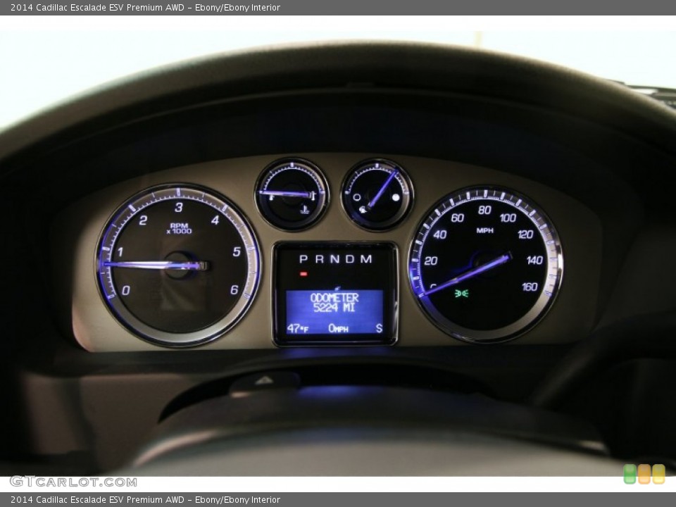 Ebony/Ebony Interior Gauges for the 2014 Cadillac Escalade ESV Premium AWD #89650002