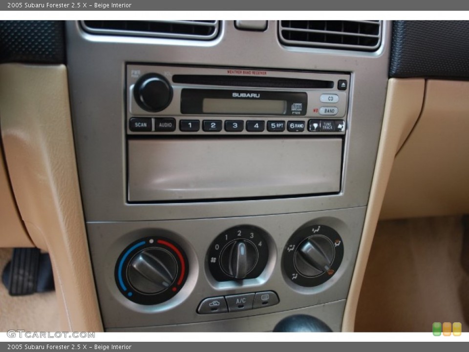 Beige Interior Audio System for the 2005 Subaru Forester 2.5 X #89650068