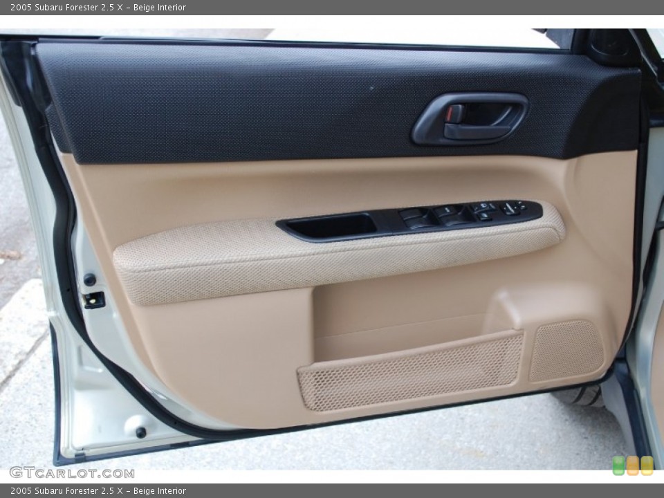 Beige Interior Door Panel for the 2005 Subaru Forester 2.5 X #89650314