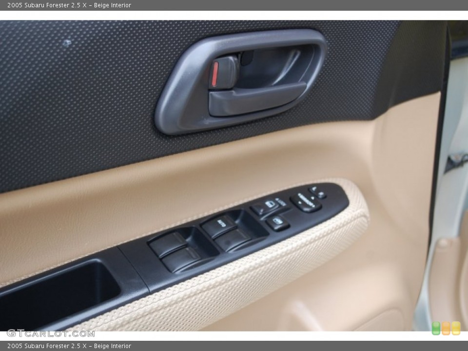 Beige Interior Controls for the 2005 Subaru Forester 2.5 X #89650433