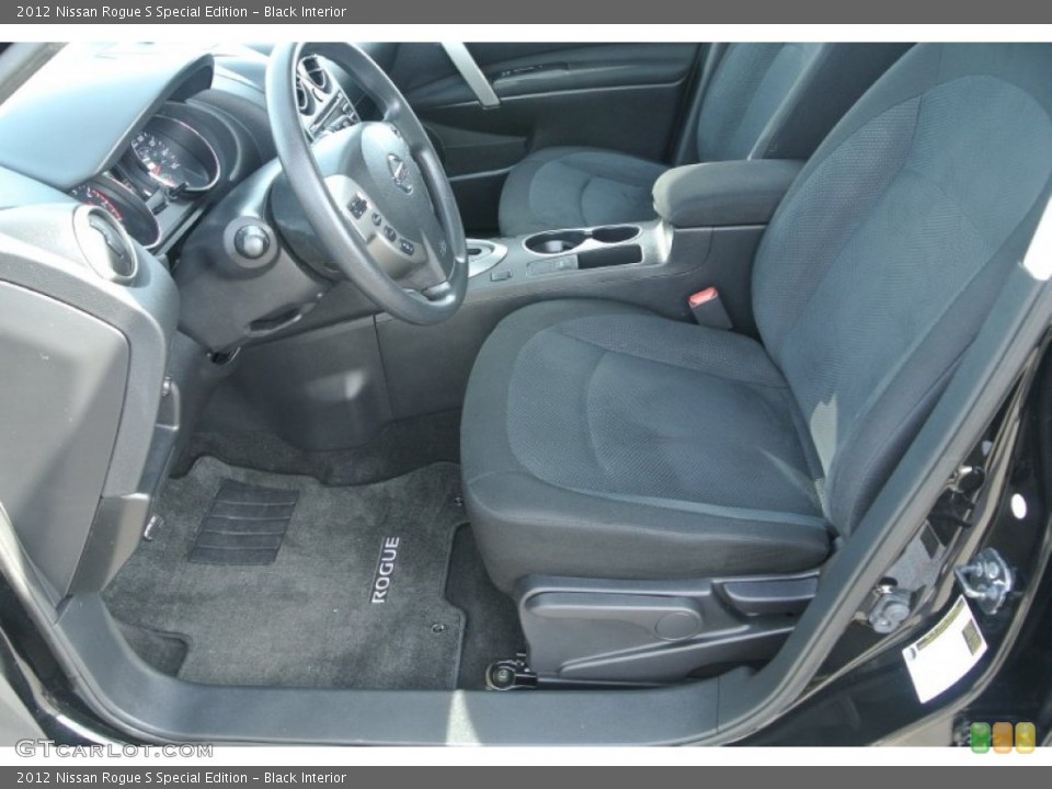 Black Interior Front Seat for the 2012 Nissan Rogue S Special Edition #89654562