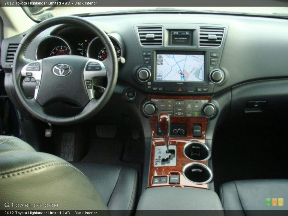 Black Interior Dashboard for the 2012 Toyota Highlander Limited 4WD #89655138