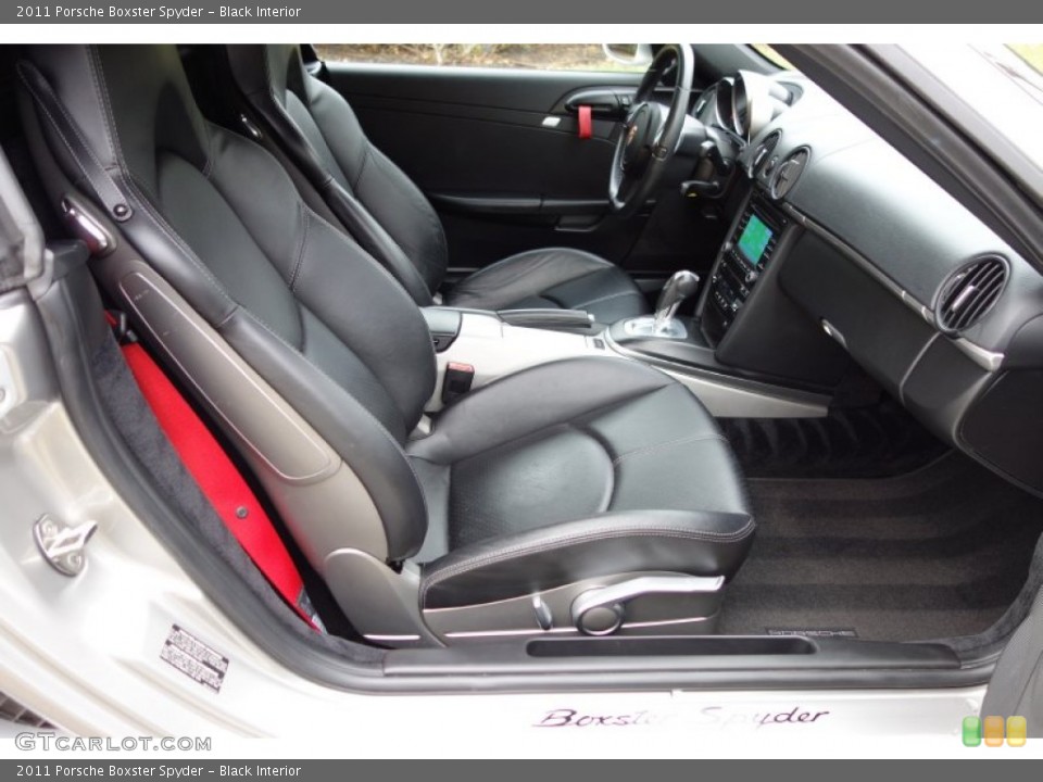 Black Interior Front Seat for the 2011 Porsche Boxster Spyder #89655149