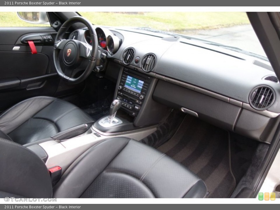 Black Interior Dashboard for the 2011 Porsche Boxster Spyder #89655191