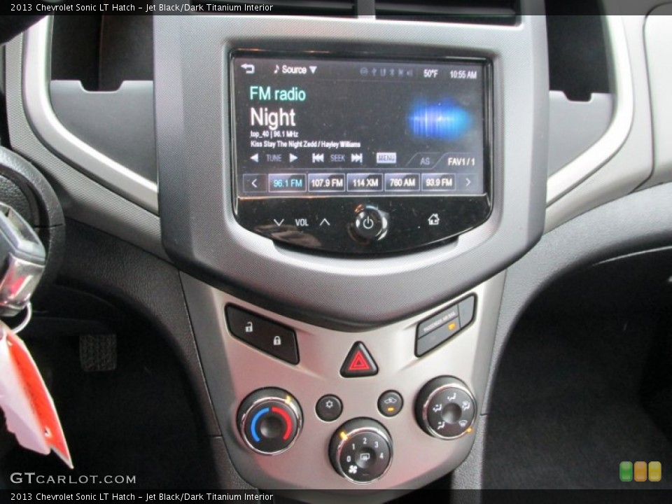 Jet Black/Dark Titanium Interior Controls for the 2013 Chevrolet Sonic LT Hatch #89657295
