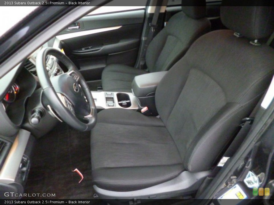 Black Interior Front Seat for the 2013 Subaru Outback 2.5i Premium #89662182