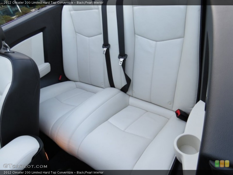 Black/Pearl Interior Rear Seat for the 2012 Chrysler 200 Limited Hard Top Convertible #89663802
