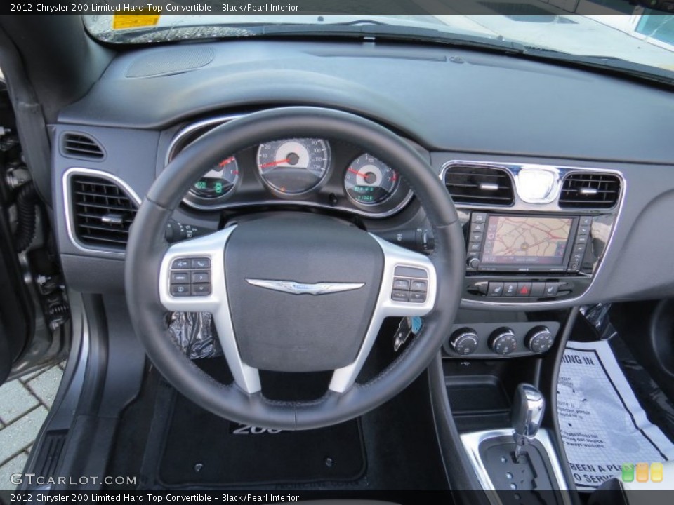 Black/Pearl Interior Dashboard for the 2012 Chrysler 200 Limited Hard Top Convertible #89663829