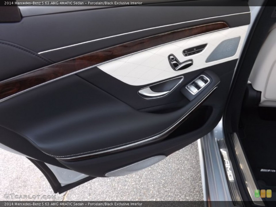 Porcelain/Black Exclusive Interior Door Panel for the 2014 Mercedes-Benz S 63 AMG 4MATIC Sedan #89663967