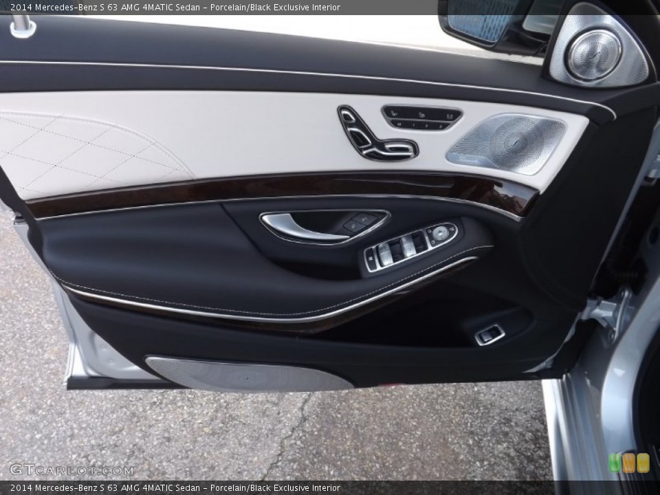 Porcelain/Black Exclusive Interior Door Panel for the 2014 Mercedes-Benz S 63 AMG 4MATIC Sedan #89664054