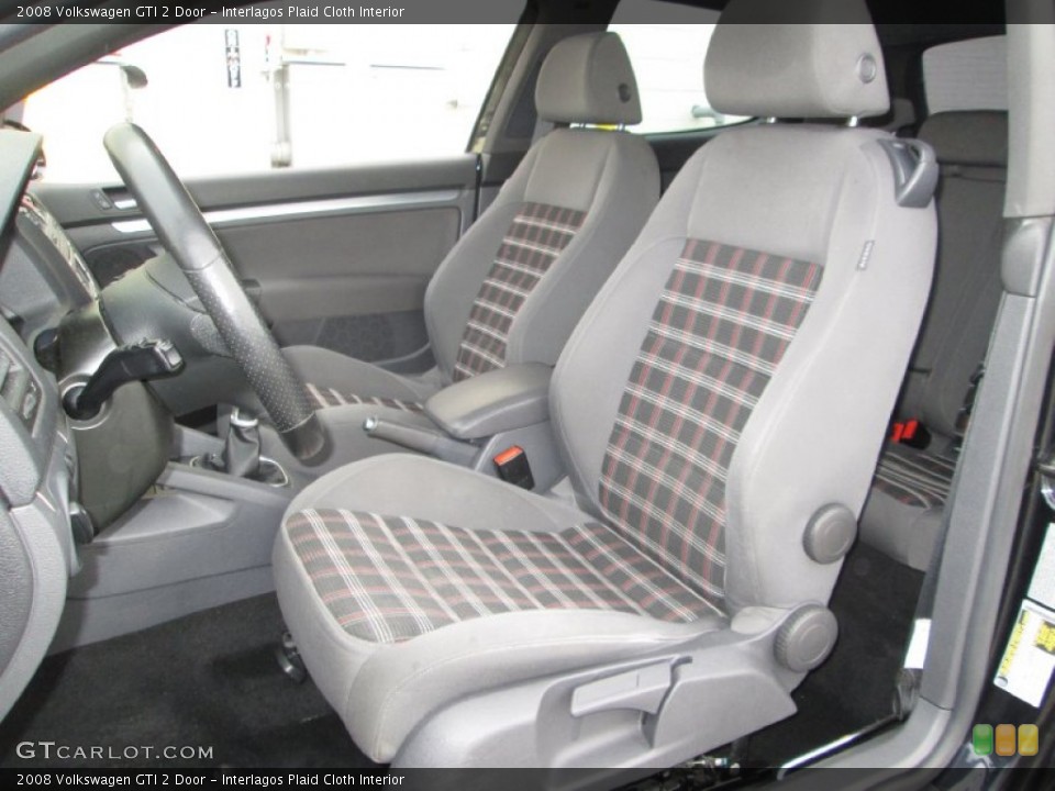 Interlagos Plaid Cloth Interior Front Seat for the 2008 Volkswagen GTI 2 Door #89665704