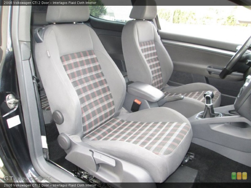 Interlagos Plaid Cloth Interior Front Seat for the 2008 Volkswagen GTI 2 Door #89665731