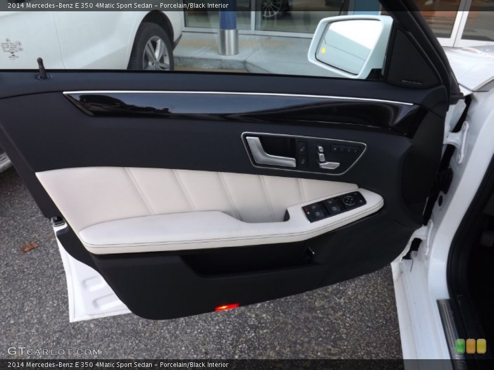 Porcelain/Black Interior Door Panel for the 2014 Mercedes-Benz E 350 4Matic Sport Sedan #89665743