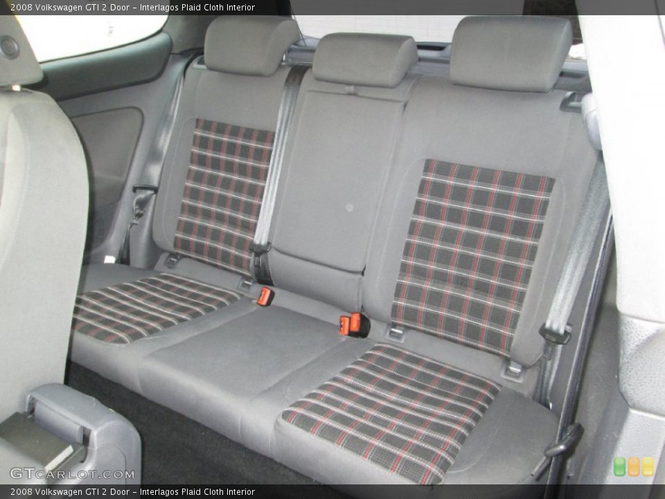 Interlagos Plaid Cloth Interior Rear Seat for the 2008 Volkswagen GTI 2 Door #89665812