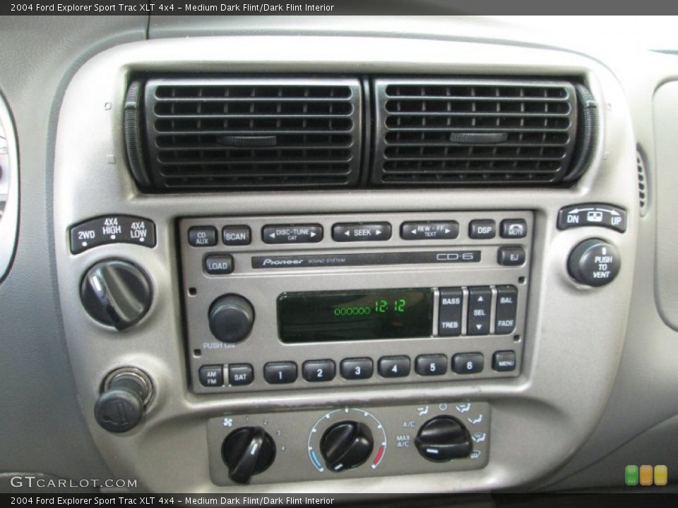 Medium Dark Flint/Dark Flint Interior Controls for the 2004 Ford Explorer Sport Trac XLT 4x4 #89666805