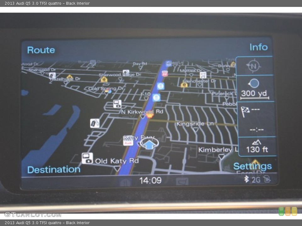 Black Interior Navigation for the 2013 Audi Q5 3.0 TFSI quattro #89666817