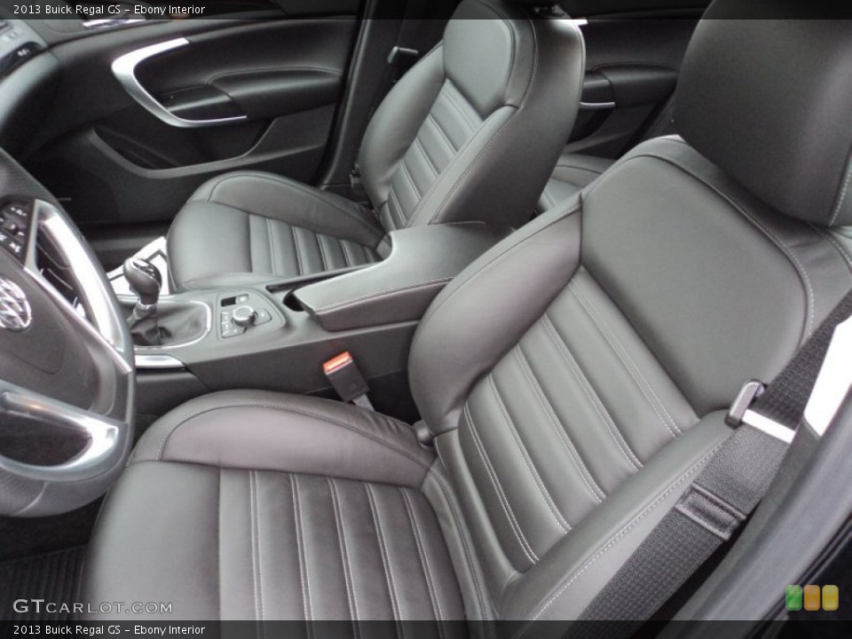 Ebony Interior Front Seat for the 2013 Buick Regal GS #89666842