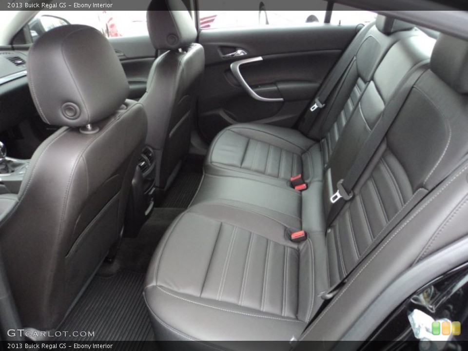 Ebony Interior Rear Seat for the 2013 Buick Regal GS #89666868