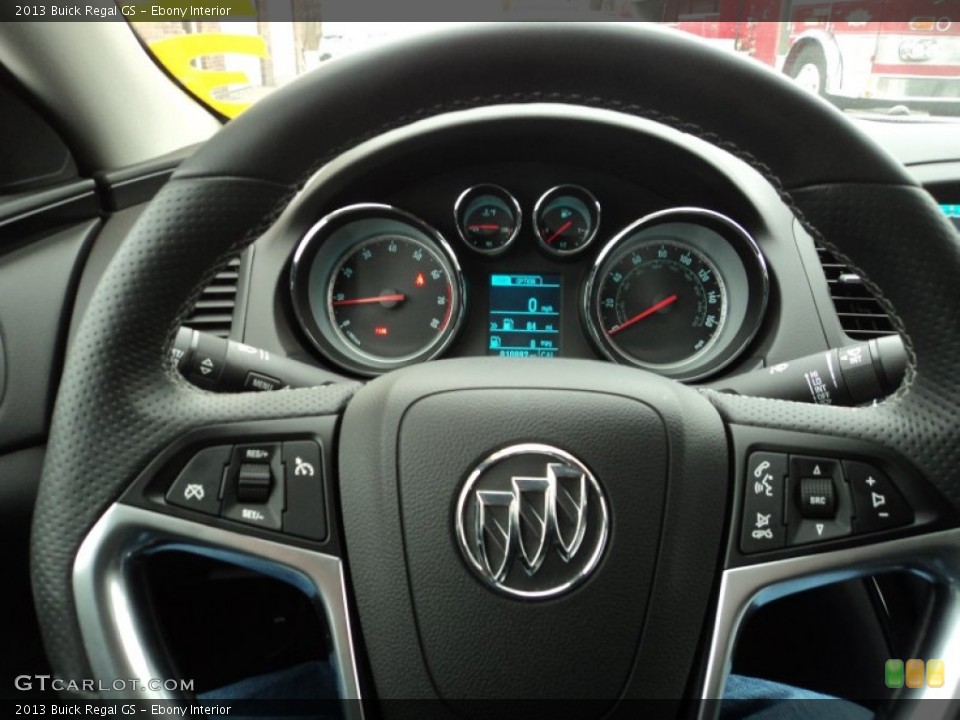 Ebony Interior Steering Wheel for the 2013 Buick Regal GS #89666895