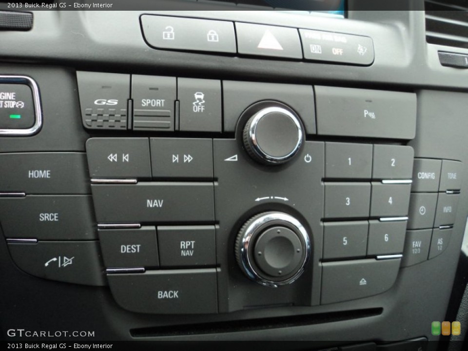 Ebony Interior Controls for the 2013 Buick Regal GS #89667015