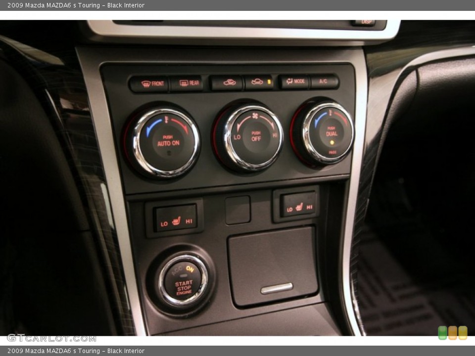 Black Interior Controls for the 2009 Mazda MAZDA6 s Touring #89669712
