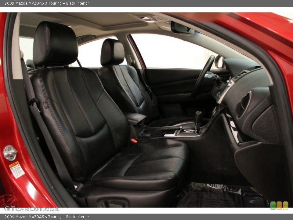 Black Interior Front Seat for the 2009 Mazda MAZDA6 s Touring #89669769