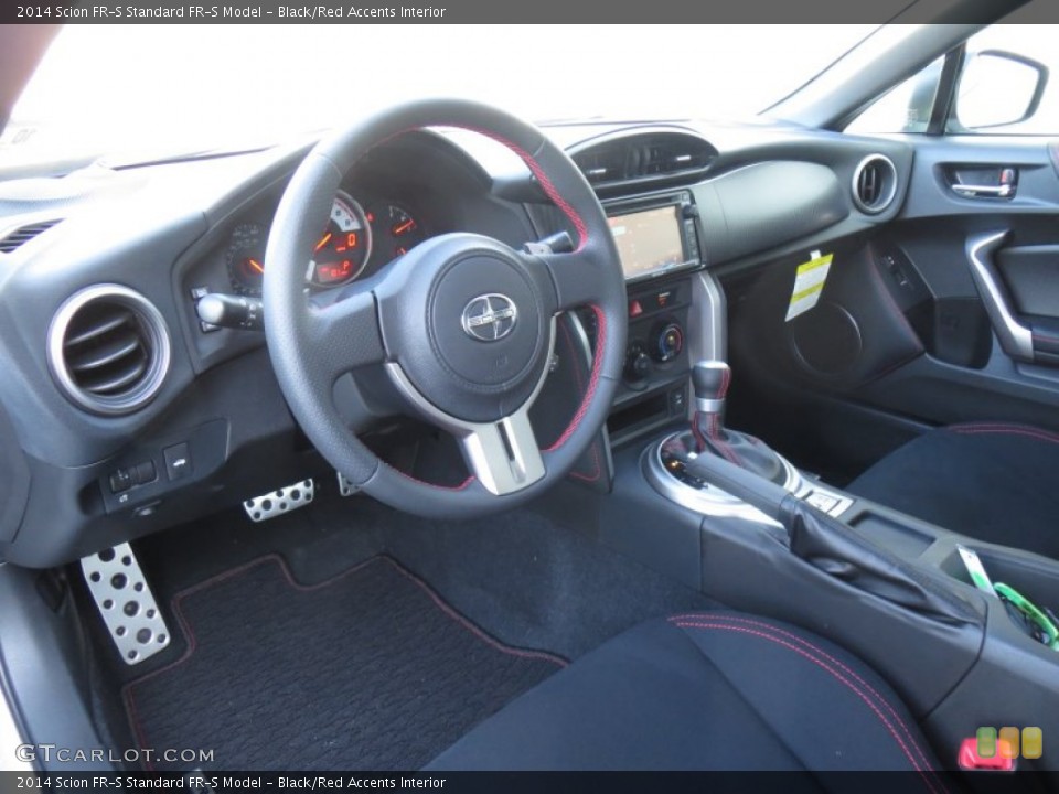 Black/Red Accents Interior Photo for the 2014 Scion FR-S  #89671179