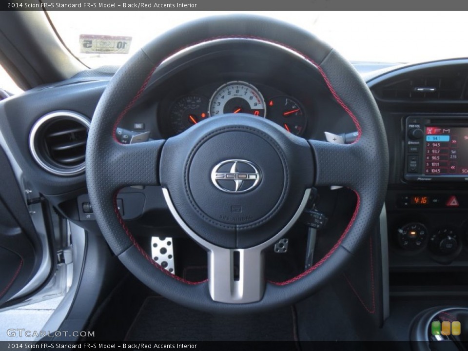 Black/Red Accents Interior Steering Wheel for the 2014 Scion FR-S  #89671248