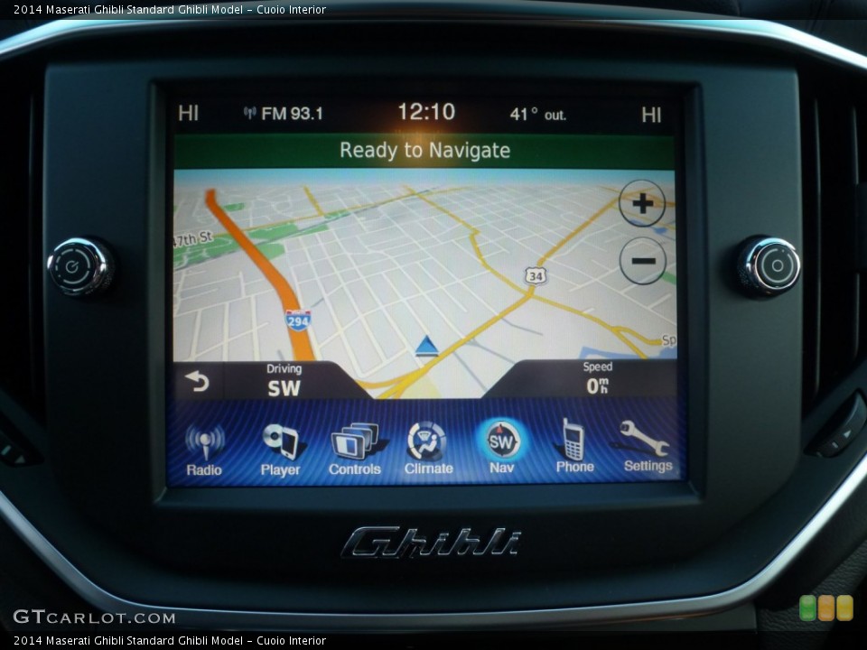 Cuoio Interior Navigation for the 2014 Maserati Ghibli  #89671338