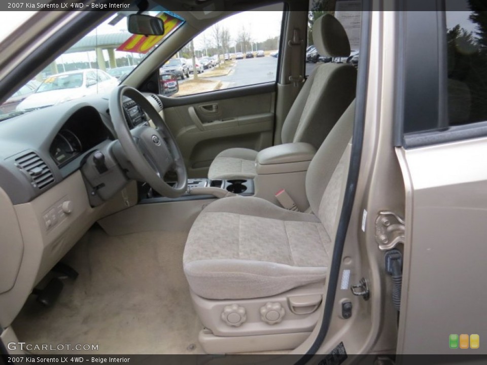 Beige 2007 Kia Sorento Interiors