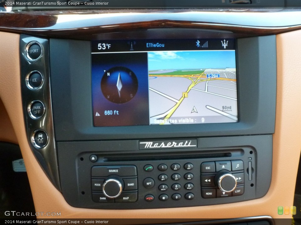 Cuoio Interior Navigation for the 2014 Maserati GranTurismo Sport Coupe #89672739