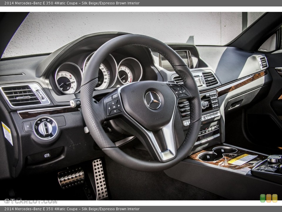 Silk Beige/Espresso Brown Interior Dashboard for the 2014 Mercedes-Benz E 350 4Matic Coupe #89677581