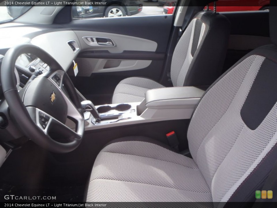 Light Titanium/Jet Black Interior Front Seat for the 2014 Chevrolet Equinox LT #89677662