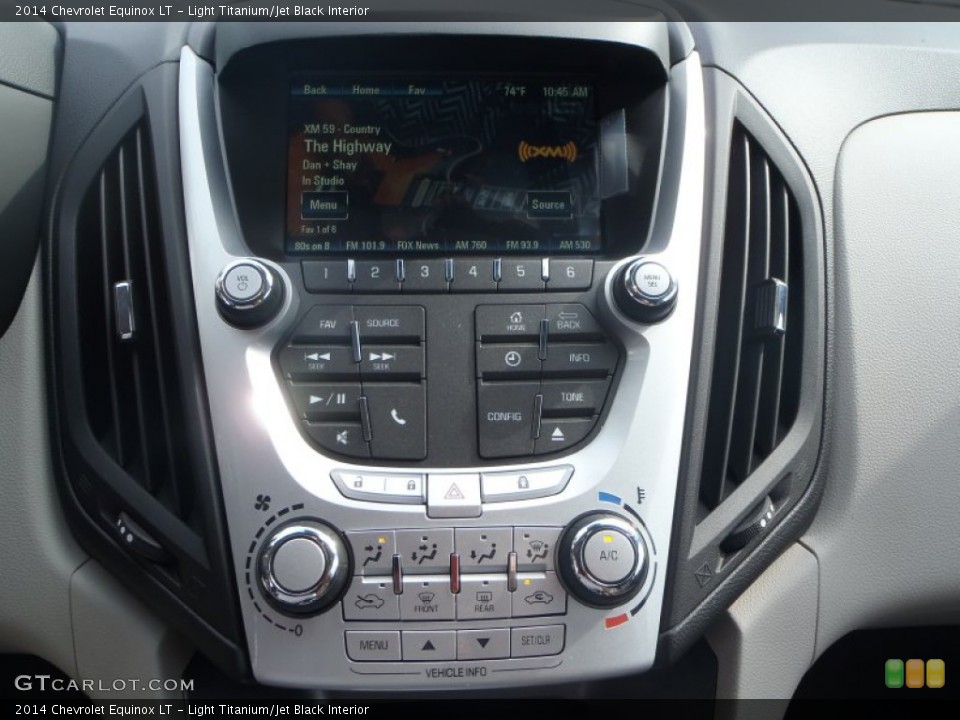 Light Titanium/Jet Black Interior Controls for the 2014 Chevrolet Equinox LT #89677748