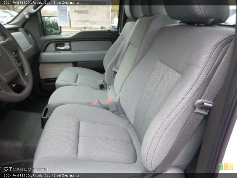 Steel Grey Interior Front Seat for the 2014 Ford F150 XL Regular Cab #89677908