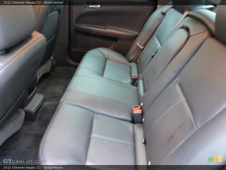Ebony Interior Rear Seat for the 2012 Chevrolet Impala LTZ #89682120