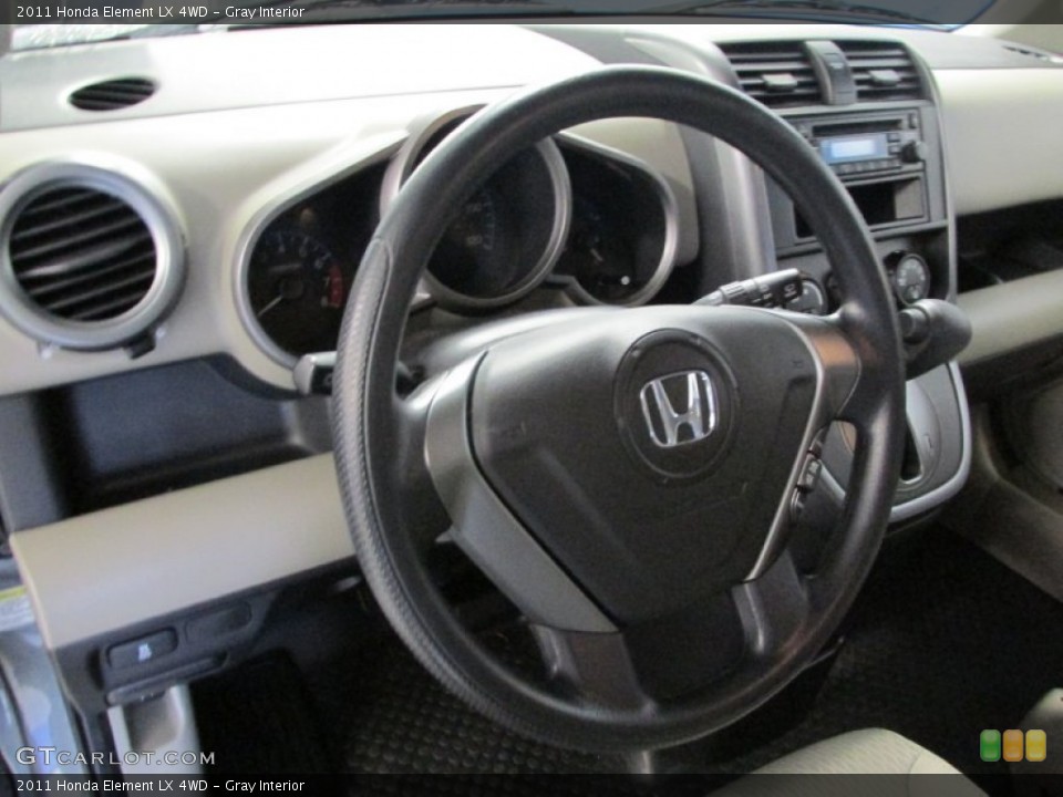 Gray Interior Steering Wheel for the 2011 Honda Element LX 4WD #89684163