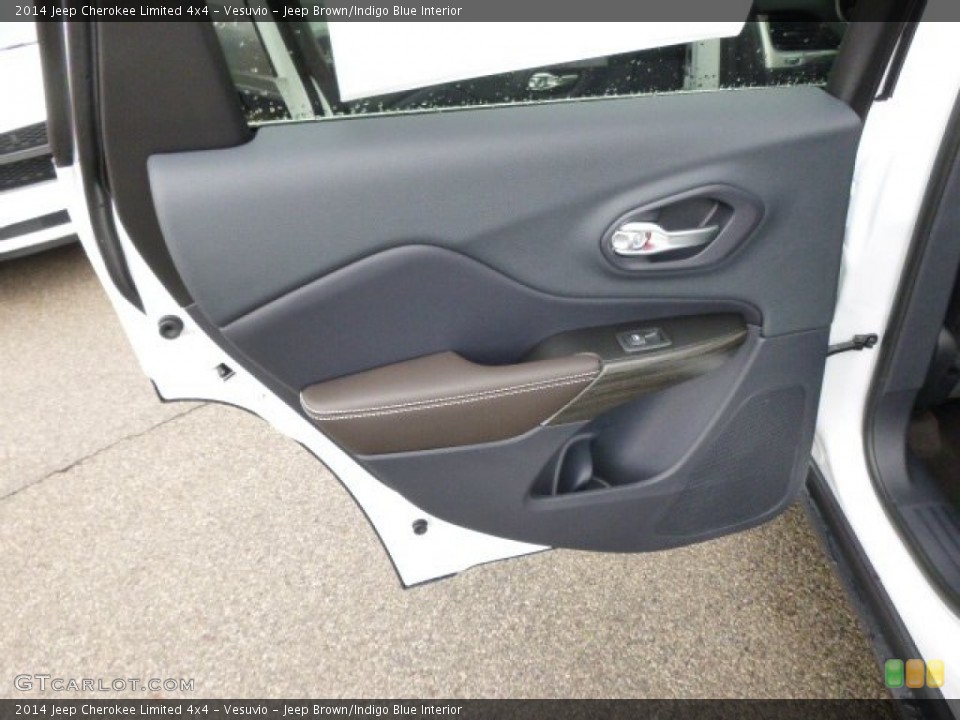 Vesuvio - Jeep Brown/Indigo Blue Interior Door Panel for the 2014 Jeep Cherokee Limited 4x4 #89685552