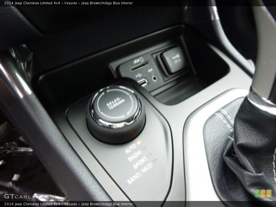 Vesuvio - Jeep Brown/Indigo Blue Interior Controls for the 2014 Jeep Cherokee Limited 4x4 #89685663