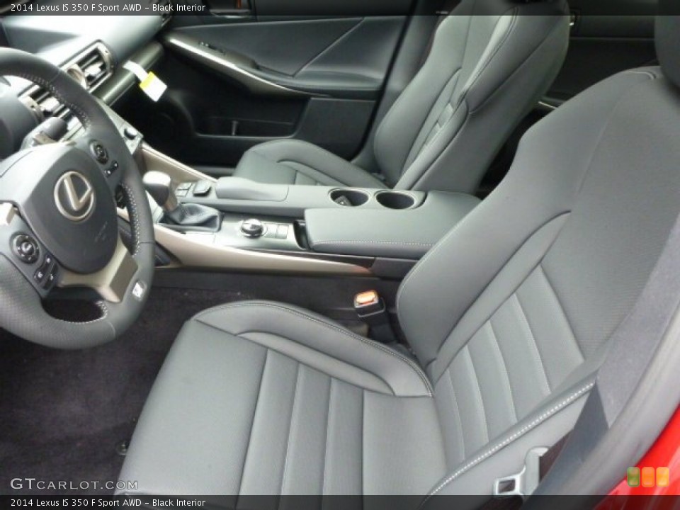 Black Interior Front Seat for the 2014 Lexus IS 350 F Sport AWD #89686305