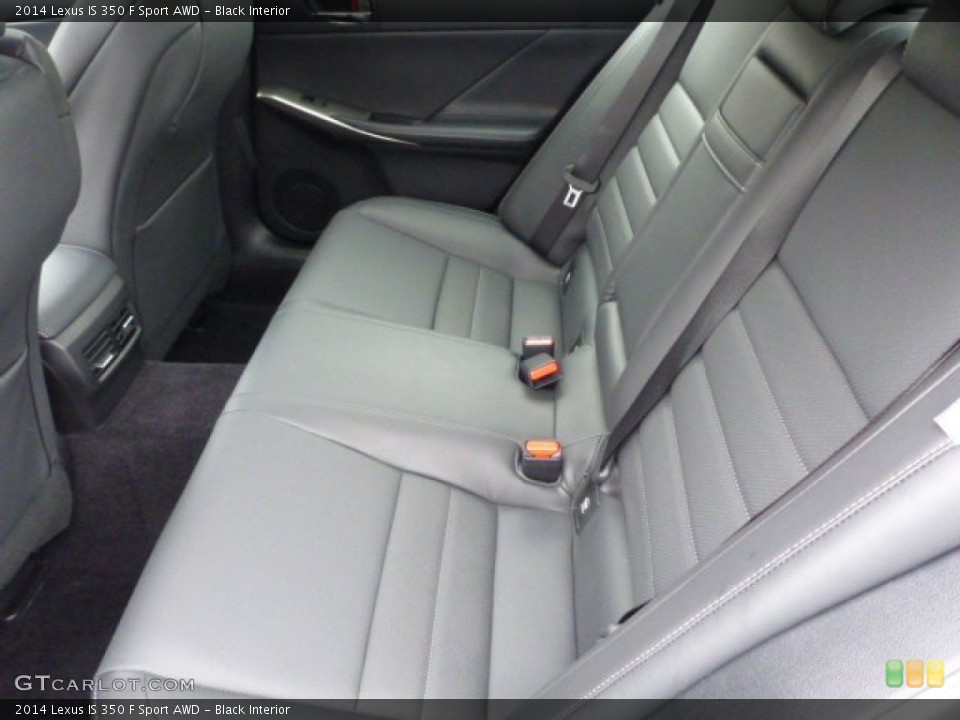 Black Interior Rear Seat for the 2014 Lexus IS 350 F Sport AWD #89686318