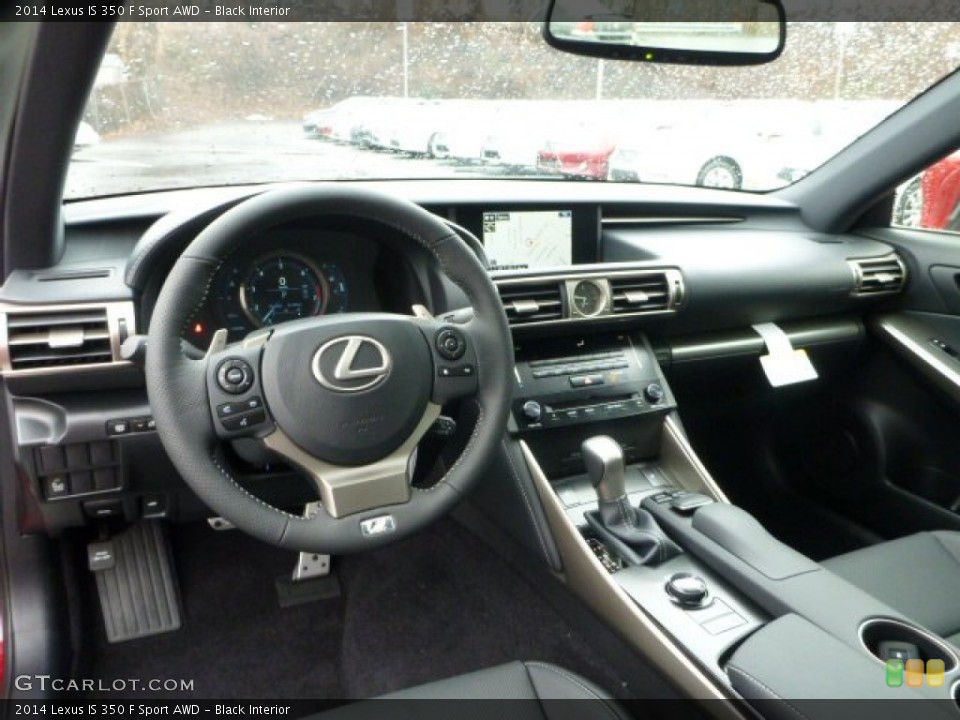 Black Interior Dashboard for the 2014 Lexus IS 350 F Sport AWD #89686344