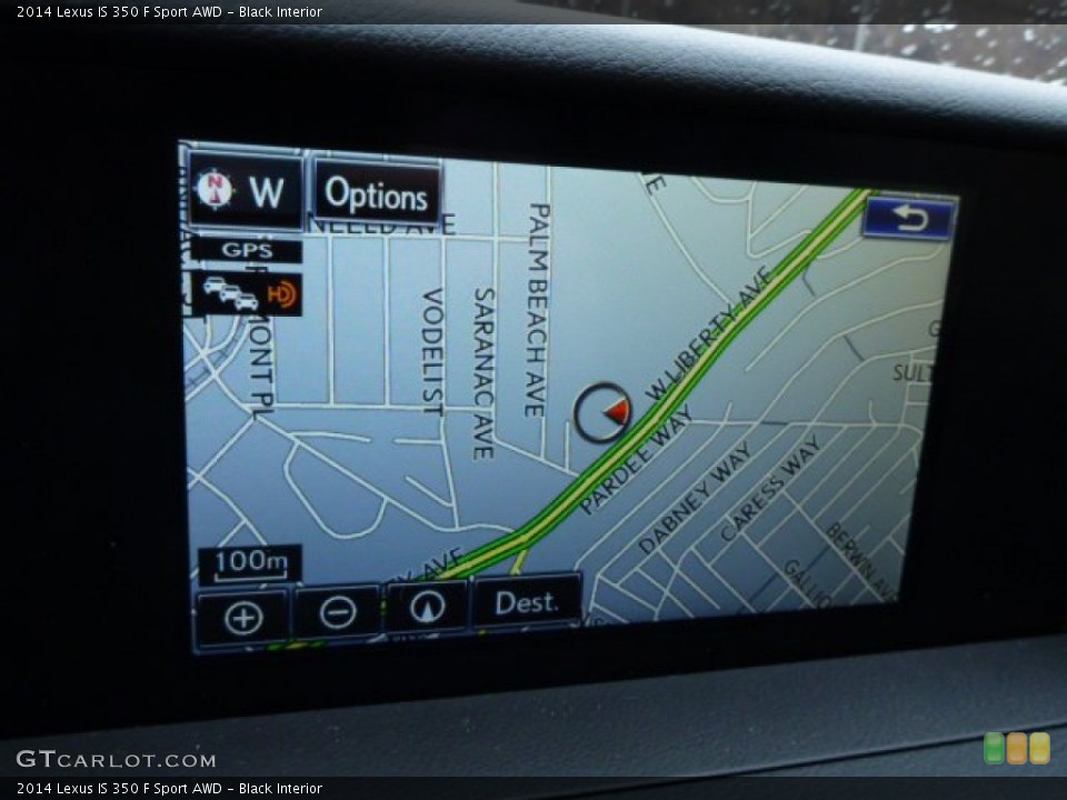 Black Interior Navigation for the 2014 Lexus IS 350 F Sport AWD #89686474