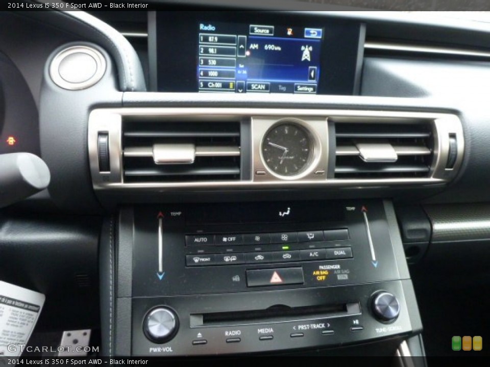 Black Interior Controls for the 2014 Lexus IS 350 F Sport AWD #89686521