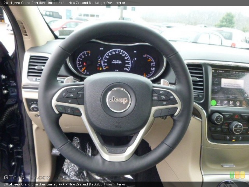 New Zealand Black/Light Frost Interior Steering Wheel for the 2014 Jeep Grand Cherokee Limited 4x4 #89688015